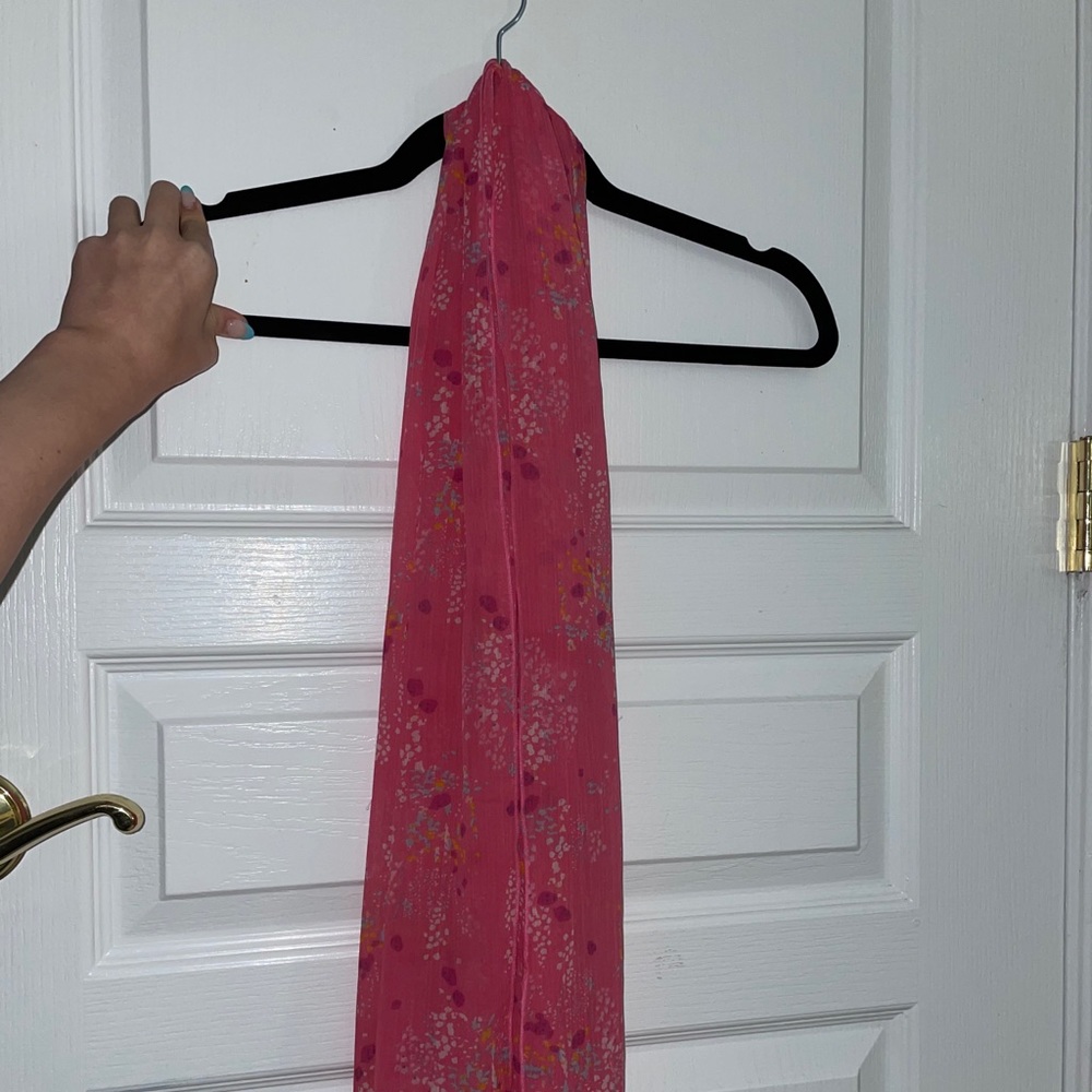 Girls Pink Spring Scarf